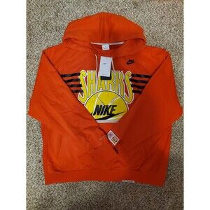 Nike Dri-FIT Standard Issue Sharks Hoodie Mens Medium Red Yellow Blk FB9030-634